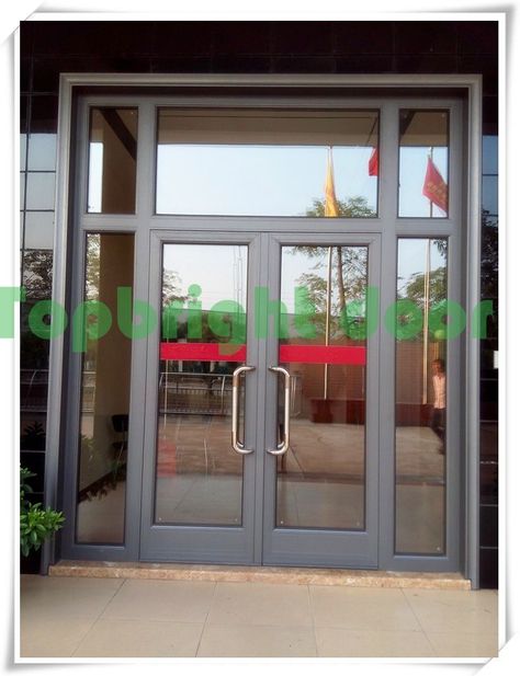 Aluminium Doors Entrance, Commercial Glass Doors, Supermarket Design Interior, Folding Patio Doors, Glass Door Design, Double Door Entrance, French Doors Exterior, Supermarket Design, Glass Front Door