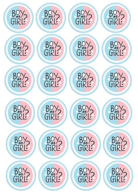 Printable Cupcake Toppers Gender Reveal Cupcake Toppers, Printable Cupcake Toppers, Gender Reveal Cupcakes, Baby Background, Gender Reveal Cake Topper, Drink Topper, Eid Photos, Idee Babyshower, Edible Toppers