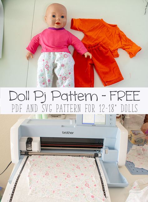 Pj Pants! free doll clothes sewing patterns for dolls size 12-18" from Life Sew Savory Doll Clothes Sewing Patterns, Clothing Sewing Patterns Free, Baby Doll Clothes Patterns, Pajama Pattern, Doll Clothes Patterns Free, Baby Doll Pattern, Dolls Clothes Diy, Sewing Doll Clothes, Free Sewing Pattern