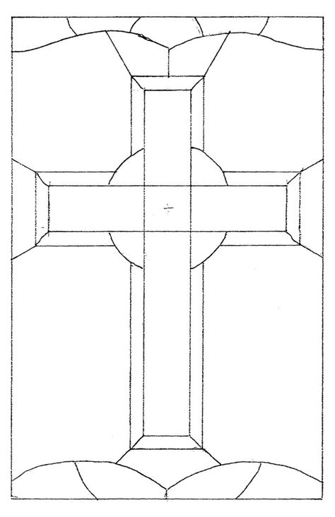 Cross Stained Glass Pattern Cross Pattern Digital Download - Etsy Australia Redwork Patterns, Contemporary Cross, Stencil Printing, Stained Glass Pattern, Glass Pattern, Scroll Saw Patterns, Stained Glass Panels, Cross Patterns, Cross Design