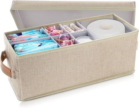 Feminine Product Organization, Product Organizer, Tampon Holder, Feminine Product, Tampon Storage, Bathroom Accessories Decor, Space Saving Bathroom, Organizer Bathroom, Bathtub Accessories