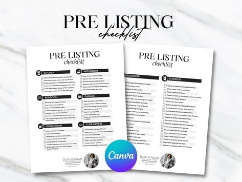 Excited to share the latest addition to my #etsy shop: Real Estate Pre-listing Checklist Canva Template Home Seller Prelisting Checklist Template for Realtor Printable Pre-Listing Checklist https://etsy.me/3ZVwDBE #black #white #sellerchecklist #realtorchecklist #preli Real Estate Templates, Checklist Template, Real Estate Property, Fact Sheet, Real Estate Business, Real Estate Agents, Estate Agents, Social Media Template, Canva Template