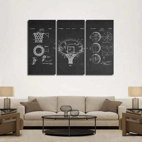 Bedroom 2023, Basketball Decorations, Sports Decor, Cave Wall, Boy Bedroom Design, Create Canvas, Sports Wall Art, Patent Art, Sports Decorations