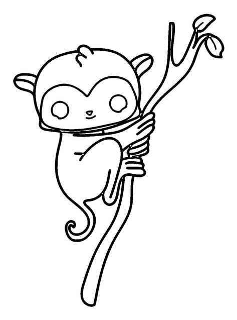 Tarsier - Lol Coloring Pages Tarsier Drawing, Philippine Tarsier, Printable Drawings, Lol Coloring Pages, Lol Coloring, Drawing Online, Coloring Pages For Kids, Free Printable, Coloring Pages