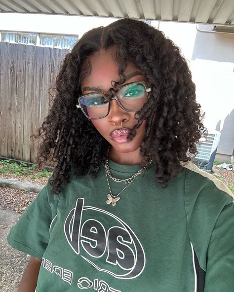 Locs And Glasses, Women With Locs, Cute Natural Hairstyles, Coily Hair, Face Card, Hair Reference, Makeup For Brown Eyes, Afro Hairstyles, Black Girls Hairstyles