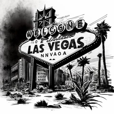 Tattoo Mafia, Casino Tattoo, Vegas Tattoo, Las Vegas Sign, Chest Piece Tattoos, Classic Americana, Desenho Tattoo, Vegas Baby, Print Inspiration