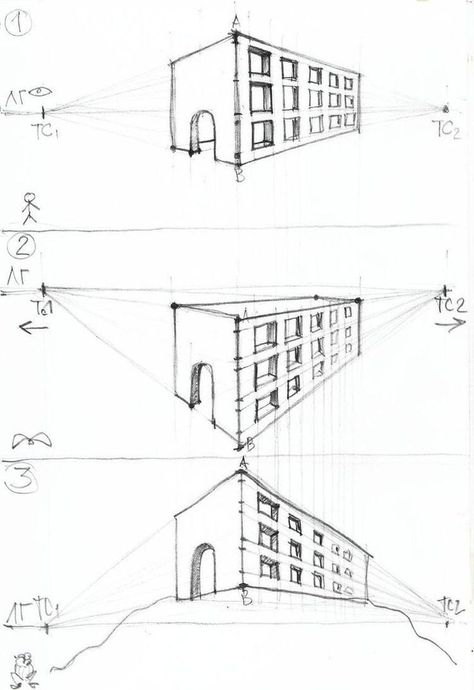 How To Draw Buildings, رسم كاريكاتير, Perspective Sketch, Architecture Drawing Sketchbooks, Architecture Drawing Plan, Perspective Drawing Architecture, Perspective Drawing Lessons, Interior Architecture Drawing, Architecture Sketchbook