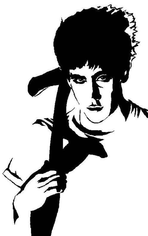 Donnie Darko Tattoo, Celeb Portraits, Cool Stencils, Face Stencils, Donnie Darko, T Shirt Painting, Graphic Poster Art, Leg Sleeve, Silhouette Stencil