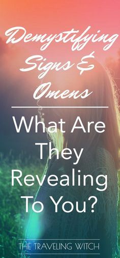 Demystifying Signs & Omens: What Are They Revealing To You? // Magick // Witchcraft // The Traveling Witch Spirit Guide Signs, Occult Witch, Witchcraft For Beginners, The Occult, Psychic Development, Wiccan Spells, Blogging Advice, Spirituality Energy, Jogging Pants