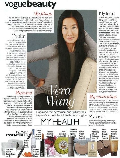 Vogue Article, Article Ideas, Vera Wang Wedding, Magazine Vogue, Beauty Regime, Vogue Beauty, Fashion Journals, Vogue Uk, Vogue Magazine