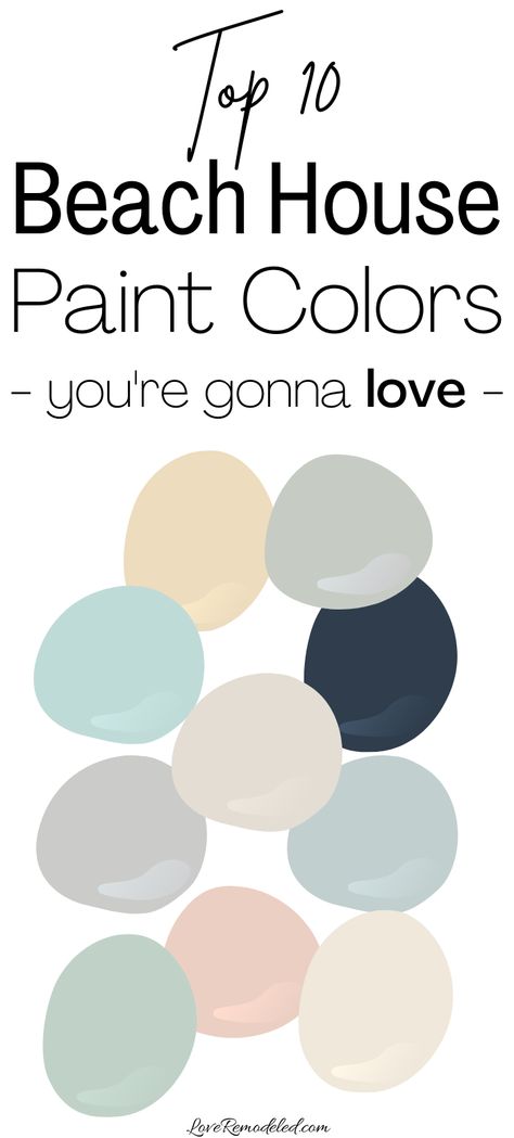 Beach House Paint Colors Beach Theme Paint Colors Living Room, Best Paint Colors For Beach House, East Coast Paint Colors, Gray Beach House Decor, Whole House Coastal Paint Scheme, Seaglass Color Bedroom, Beach Home Paint Colors, Coastal Decor Paint Colors, Best Beachy Paint Colors