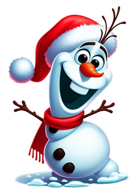 Elsa Christmas, Olaf Drawing, Disney Characters Christmas, Christmas Images Free, Santa Cartoon, Christmas Cartoon Characters, Snowman Cartoon, Cartoon Snowman, Disney Png