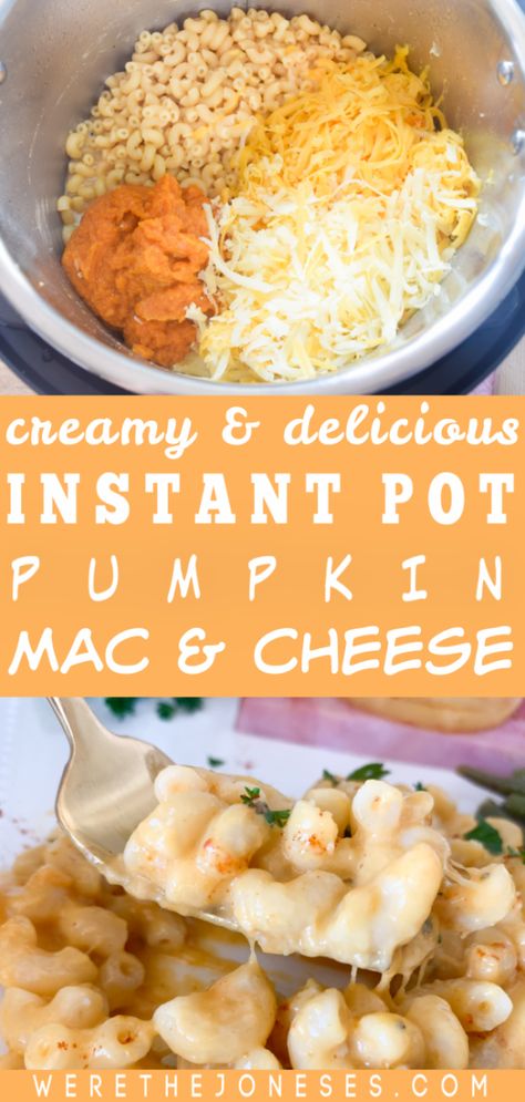 Cubed Ham, Instant Pot Pumpkin, Easy Mac N Cheese, Pumpkin Mac And Cheese, Thanksgiving Side Dishes Easy, Cooking Pumpkin, Thanksgiving Side Dish, Slow Cooker Pumpkin, Pumpkin Pasta