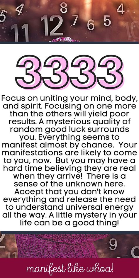 Keep seeing angel number 3333 everywhere and want to know what it means for your manifestations? The law of attraction works and the angels have hidden messages for you to follow if you use them! Here's all about angel number numerology 3333 and what it means for "the secret" law of attraction manifestations for love, happiness, success. You can even see what numerology 3333 means to get your ex back! 3333 Meaning, Numerology 111, 111 Meaning, Angel Number 111, Spiritual Awakening Signs, Numerology Life Path, Spiritual Realm, Manifestation Miracle, Angel Number Meanings