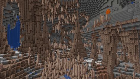 Minecraft Dripstone, Cave Ideas Minecraft, Minecraft Spawn Ideas, Cave Minecraft, Minecraft Spawn, Savanna Biome, Minecraft Cave, Minecraft Seed, Cave System