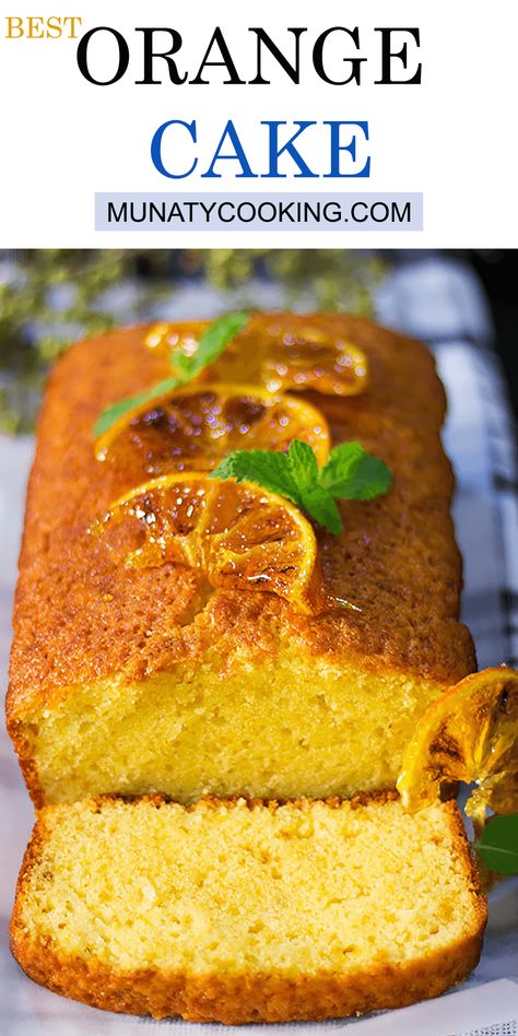 Best Orange Cake, Orange Cake Recipe Moist, Egg Free Chocolate Cake, Delicious Orange Cake, Orange Dessert, Orange Cake Recipe, Best Cake Recipes, Orange Cake, Pound Cake Recipes