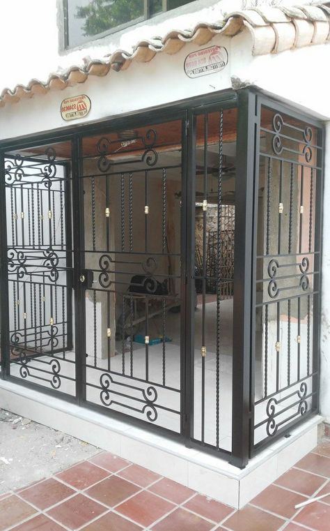 Porch Grill Design, Window Grill Design Modern, Grill Gate, Grill Gate Design, Metal Doors Design, Steel Door Design, Iron Door Design, Balcony Grill, Grill Door Design