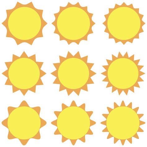 Printable Sun, Sun Icon, Biology Projects, Ui Elements, Graphic Elements, Get To Know Me, Summer Kids, Preschool Crafts, Math Activities