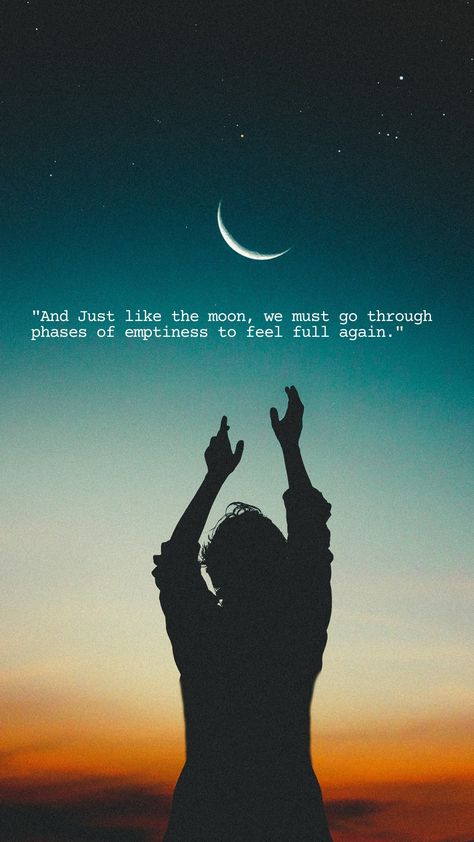 Wallpaper quotes , Phone wallpapers , life quotes , deep quotes , And Just Like The Moon We Must Go Through Phases, And Like The Moon We Must Go Through, Just Like The Moon Quotes, Hang The Moon, Cloud Quotes, Real Thoughts, Moon Quotes, Moon Clouds, Look At The Moon