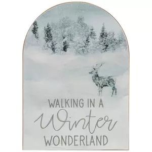 Christmas Home Decor - Christmas Decorations | Hobby Lobby Walking In A Winter Wonderland Sign, Winter Wonderland Sign, Mdf Color, Walking In A Winter Wonderland, Hobby Lobby Christmas, Arch Shape, Snowy Forest, Christmas Lanterns, Christmas Home Decor