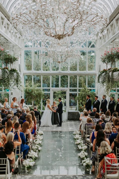 A gorgeous glass atrium, wedding venue in Morristown, NJ at The Madison Hotel! The perfect indoor wedding venue option with an outdoor vibe! Atrium Wedding, Glass Atrium, Wedding Schemes, Reception Layout, Morristown Nj, Nj Wedding Venues, Wedding Venues Indoor, Pronovias Wedding Dress, Glass Building