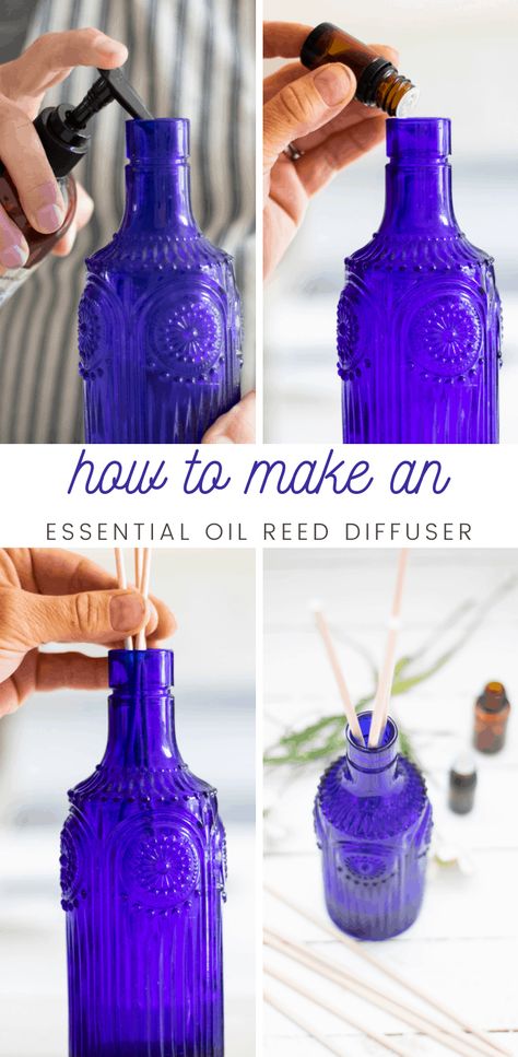 Reed Diffuser Recipe, Reed Diffuser Diy, Diy Reed Diffuser, Homemade Diffuser, Diy Oil Diffuser, Our Oily House, Homemade Reed Diffuser, Oil Reed Diffuser, Diy Essential Oil Diffuser