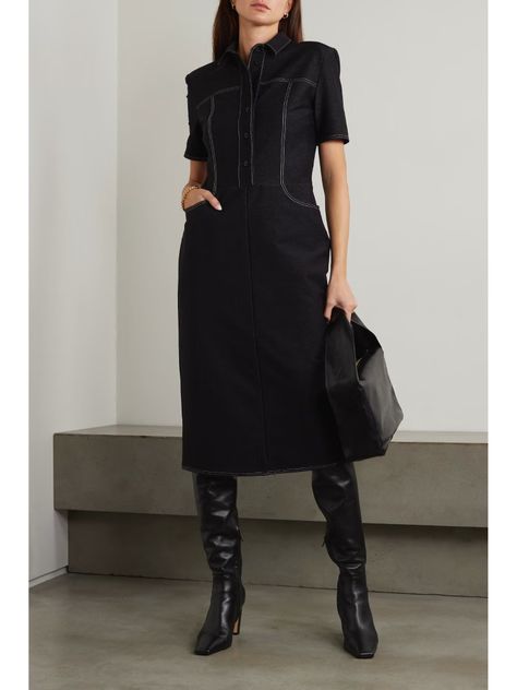 Ss 2024, Designer Dresses For Women, Denim Midi Dress, Wrap Coat, Luxury Women Fashion, Matthew Williamson, Designer Accessories, Ladies Dress Design, Max Mara