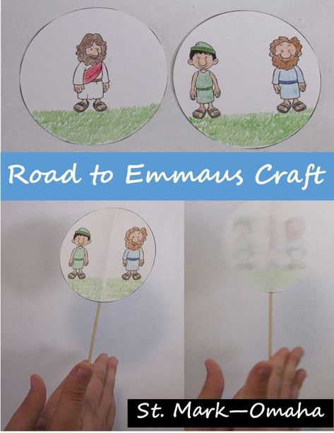 April 2021 Messy Church - St James Woodley Road To Emmaus Craft For Preschoolers, The Road To Emmaus Craft Sunday School, Road To Emmaus Activity, Road To Emmaus Sunday School, The Road To Emmaus Craft, Road To Emmaus Craft, Emmaus Craft, Kids Church Activities, Road To Emmaus