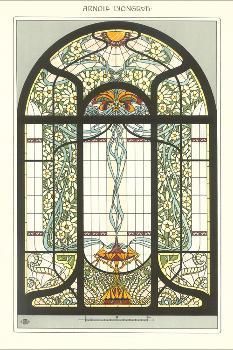 Victorian stained glass panels