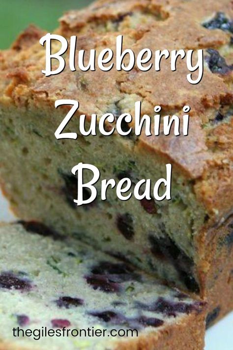 Blueberry Zucchini bread is always a hit in my house. Use fresh or frozen zucchini and blueberries for this moist bread that is wonderful for breakfast or snack. Zucchini Blueberry Bread, Lemon Blueberry Zucchini Bread, Blueberry Zucchini Bread, Blueberry Zucchini, Lemon Zucchini Bread, Zucchini Bread Healthy, Yoghurt Cake, Blueberry Bread, Zucchini Cake