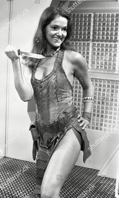 Louise Jameson in Dr Who Fantasy Armor, Dr Who, Vintage Men, Crochet Top, Camisole Top, Sci Fi, Slip Dress, Actresses, Tank Tops