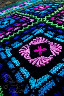 Stained Glass Crochet, Stained Glass Afghan, Crocheted Afghans, Crochet Afghan Patterns Free, Crochet For Beginners Blanket, Crochet Blanket Designs, Crochet Fun, Girl Blanket, Crochet Blocks