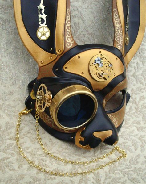 ClockPunk Bunny UpClose on deviantART Goth Design, Moda Steampunk, Gothic Mode, Mode Steampunk, Steampunk Mask, Kostum Cosplay, Style Steampunk, Steampunk Cosplay, Idee Cosplay