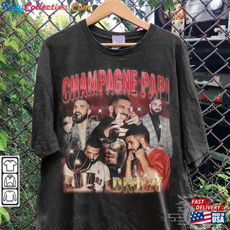 Drake Rap Shirt Champagne Papi Vintage 90S Y2k Bootleg Drizzy Sweatshirt T-Shirt Classic Check more at https://katycollection.com/product/drake-rap-shirt-champagne-papi-vintage-90s-y2k-bootleg-drizzy-sweatshirt-t-shirt-classic/ Drake Shirt, Hip Hop Tshirt, Champagne Papi, Rap Shirt, Love Shirt, Music Love, Drake, Vintage 90s, Rap