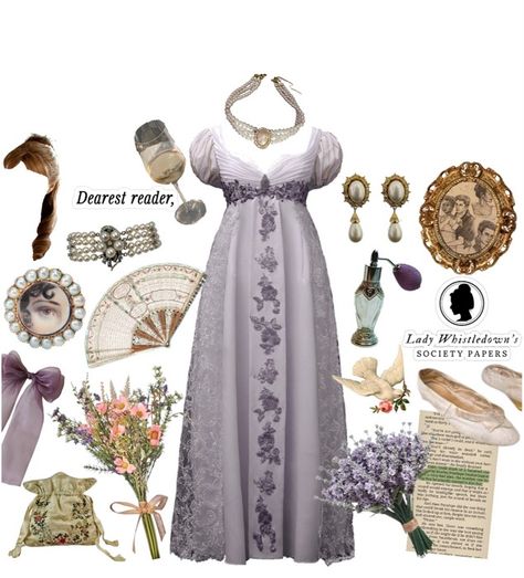 bridgerton 🪻 Outfit | ShopLook Bridgeton Outfits, Bridgerton Aesthetic Outfits, Bridgerton Theme, Shifting Outfits, Bridgerton Party, Bridgerton Style, Bridgerton Aesthetic, Lady Whistledown, Purple Color Palettes