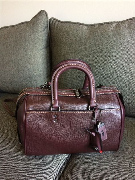 Coach Rogue Satchel in oxblood Coach Rogue, Coach Bag, Louis Vuitton Speedy Bag, Coach Handbags, Coach Bags, Leather Bag, Satchel, Top Handle Bag, Louis Vuitton