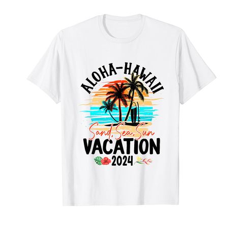 PRICES MAY VARY. Aloha Hawaii 2024 Shirt for Family Vacation, Girls Trip, just married couples, couples, boyfriend, and girlfriend and more. Aloha 2024 Shirt Family Vacation Matching Group design will make a great outfit and great memory of your vacation in Hawaii in 2024. Great vacation Aloha Hawaii 2024 gifts for traveler woman, man, kid, girl, dad mom, sis, bro, girlfriend, wife, husband, son on birthday, family cruise squad, daily wear, costume party, retirement, travel, road trip, Family tr Cancun Mexico Vacation, Vacation Cancun, 2024 Beach, Sis Bro, Group Vacation, Family Vacation Tshirts, Vacation 2023, Friend Vacation, Boyfriend And Girlfriend