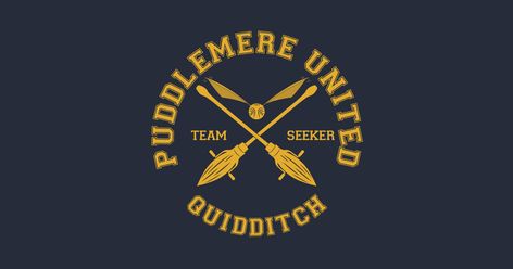 Puddlemere United - Team Seeker - T-Shirt | TeePublic Puddlemere United, Kids Magnets, Kids Hoodie, Long Sweatshirt, Fitness Fashion, Harry Potter, Shirt Designs, Crew Neck Sweatshirt, Tshirt Designs