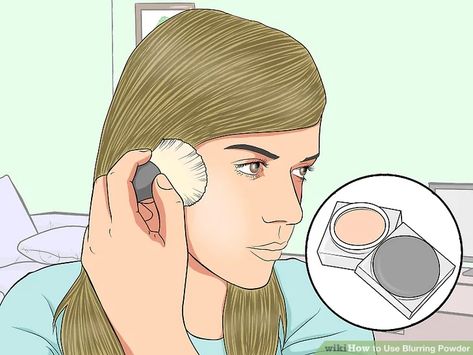 3 Ways to Use Blurring Powder - wikiHow Appearance Tips, Blurring Powder, Normal Makeup, Glossier Lipstick, Event Makeup, Blurred Lines, Large Pores, Professional Makeup Artist, Loose Powder