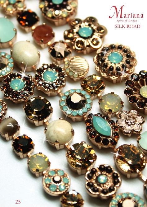 Mariana Jewelry Fall 2015 Collection Silk Road Luxury Bohemian Jewelry With Patina, Luxury Multicolor Bohemian Jewelry, Luxury Vintage Jewelry With Colorful Beads, Bohemian Multicolor Stone-set Jewelry, Mariana Jewelry, Tick Tocks, Walmart Jewelry, Gem Jewelry, Jewelry Catalog