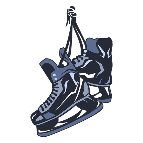 Ice hockey pair of skates illustration PNG Design Hockey Skate Tattoo, Ice Skates Illustration, Skates Illustration, Hockey Illustration, Vintage Logo Maker, Bookish Design, Ice Hockey Skates, Kids Bob, Best Logo Maker