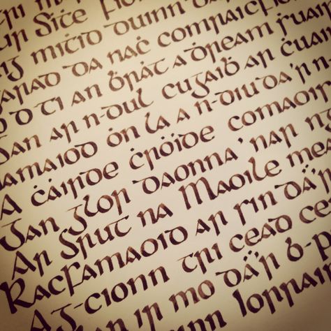 Gaelic Calligraphy after The Children of Lir Celtic Tale Véronique G. Hasil Farrell, Gaelic Aesthetic, Celtic Calligraphy, Celtic Aesthetic, Celtic Language, Irish Aesthetic, Celtic Christianity, Book Journaling, Gaelic Words