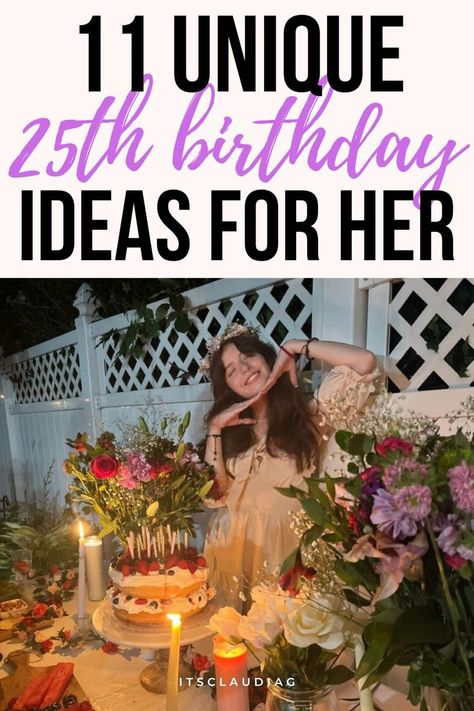 25th Birthday Party Ideas, 25th Birthday Ideas, 25th Birthday Ideas For Her, 25th Birthday Quotes, 25 Birthday Decorations, 25th Birthday Party, 25th Birthday Cakes, 25th Birthday Parties, Happy 25th Birthday