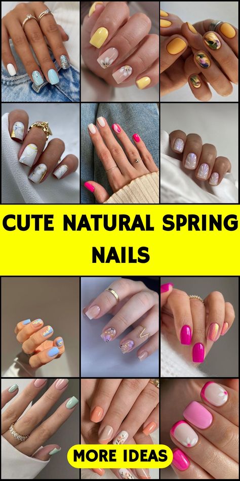 Elevate your style with natural spring nails, featuring simple, yet stunning designs perfect for 2024. Whether you prefer short nails or longer lengths, the colors and gel art options are endless. Dive into a palette of colors ideas, including soothing blue hues that embody the freshness of spring. Spring Gel Nails Ideas 2024, May Nails Ideas 2024 Short, Natural Spring Nails, Spring Gel Nails Ideas, Nails Fresh, New Nail Trends, May Nails, Natural Spring, Lavender Nails