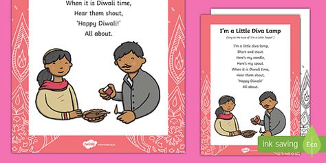 Diwali 'I'm a Little Diva Lamp' Song Lyrics Diwali Preschool, Diwali Poem, Diva Lamp, Diwali Songs, Music Theory Worksheets, Kids Fashion Blog, Holidays Around The World, Preschool Songs, Preschool Learning Activities