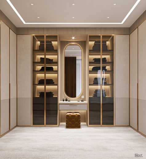 MASTER & ROOF on Behance Modern Closet Designs, Wardrobe Design Modern, Dream Closet Design, Walk In Closet Design, Closet Design Layout, Wardrobe Door Designs, Luxury Closets Design, Wardrobe Interior Design, Closet Layout