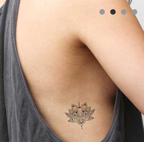 . Flower Neck Tattoo, Tattoo Side, Small Lotus Flower Tattoo, Flower Tattoo On Side, Men Tattoos, Neck Tattoos, Symbol Tattoos, Side Tattoos, Temporary Tattoo Designs