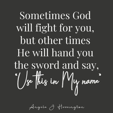 Angela J Herrington, MA, LSCC on Instagram: "No matter what season of fighting you are in, you are not alone. God goes before you in both seasons. God stands with you in both seasons. God is behind you in both seasons. Rest well and know that He will get you through this. <3 "Blessed be God, my mountain, who trains me to fight fair and well. He’s the bedrock on which I stand, the castle in which I live, my rescuing knight, The high crag where I run for dear life, while he lays my enemi God Reigns Quotes, God Goes Before You, New Seasons Of Life Quotes, God Goes Before You Quotes, God My Protector, God Help Me Through This Strength Quotes, You Are Not Alone, Spiritual Warfare Quotes, Reign Quotes