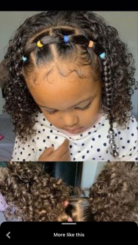 Mixed Hairstyles Biracial Hair Kids, Little Mixed Girl Hairstyles Easy Simple, Hair Styles For Mixed Girls Kids, Mixed Curly Hairstyles Kids, Mixed Toddler Hairstyles, Khloe Hair, Toddler Curly Hair, Mixed Baby Hairstyles, Black Baby Girl Hairstyles