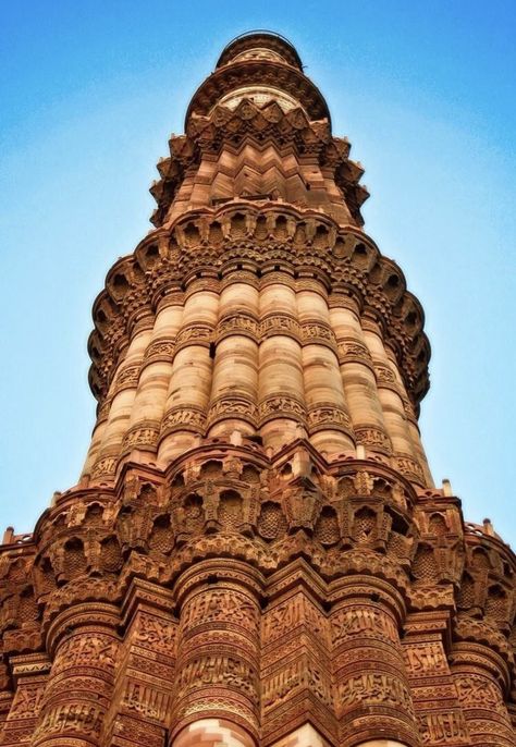 Qutb Minar, Beautiful Monuments, Bahubali Movie, Qutub Minar, Photography Sketch, India Travel Places, Temple India, Indian Temple Architecture, Red Sandstone